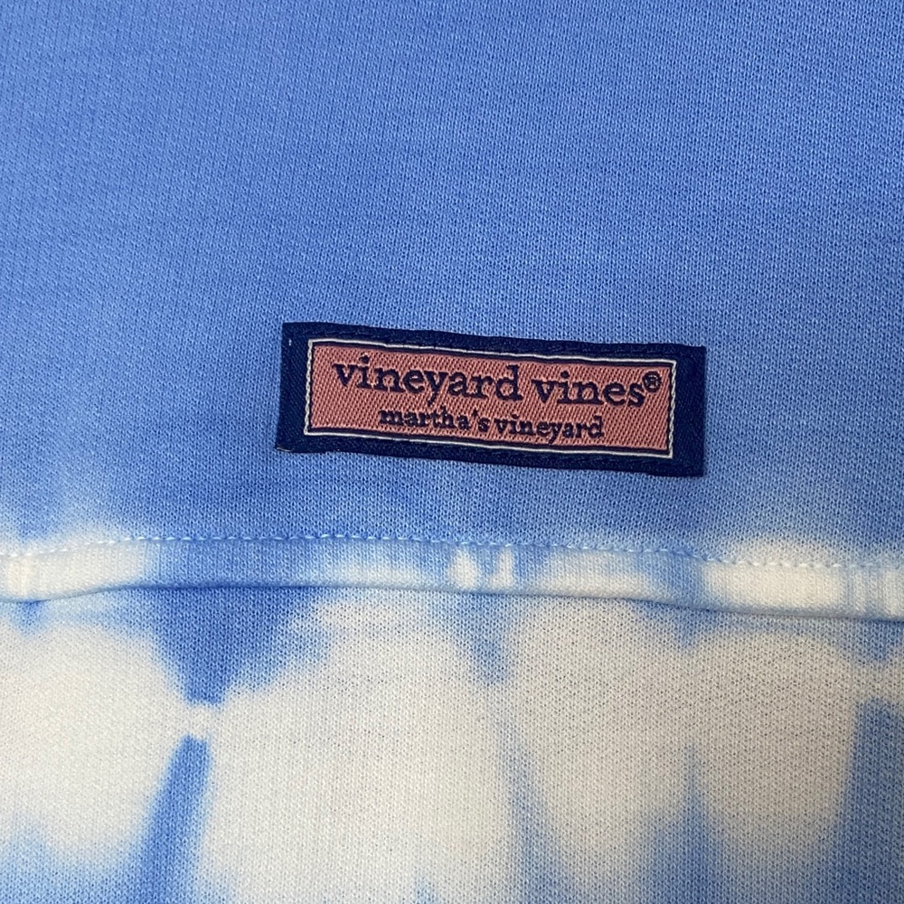 Vineyard Vines Light Blue Tie-Dye Hoodie Size S 100% Cotton - Picture 6 of 16